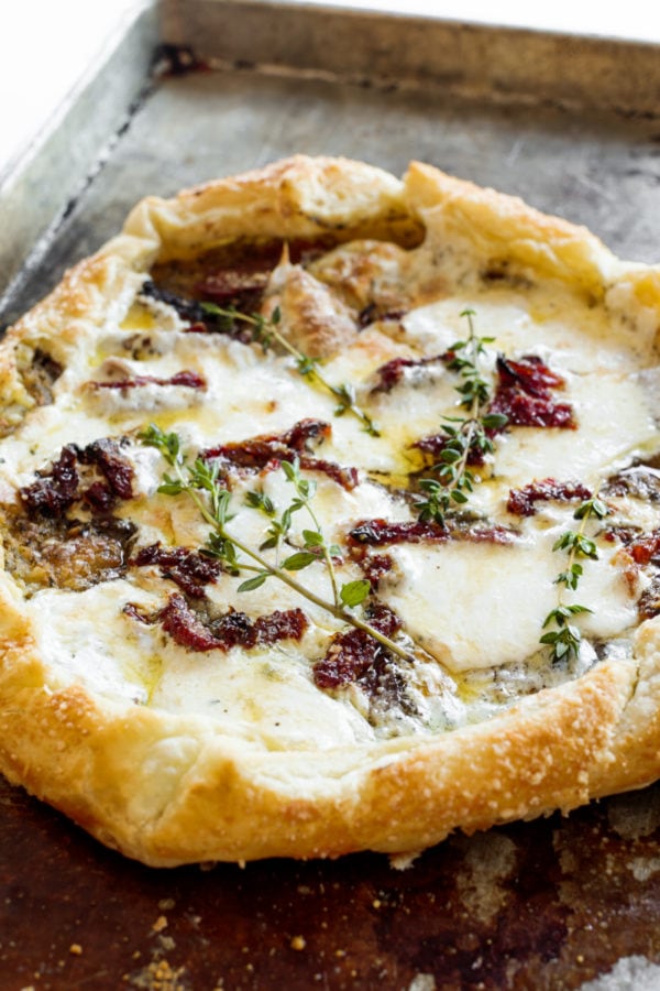 fresh baked Charcuterie Puff Pastry Tart