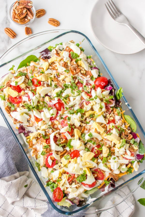 cake pan layered salad