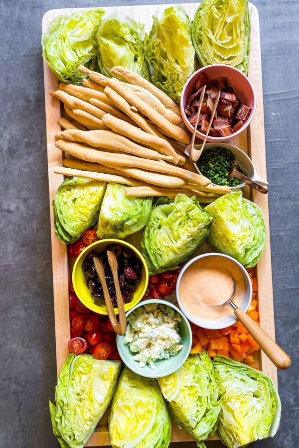 Easter Wedge Salad Board on The Big Board