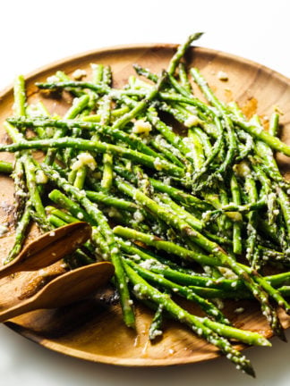 Roasted Asparagus with Dijon and Parmesan