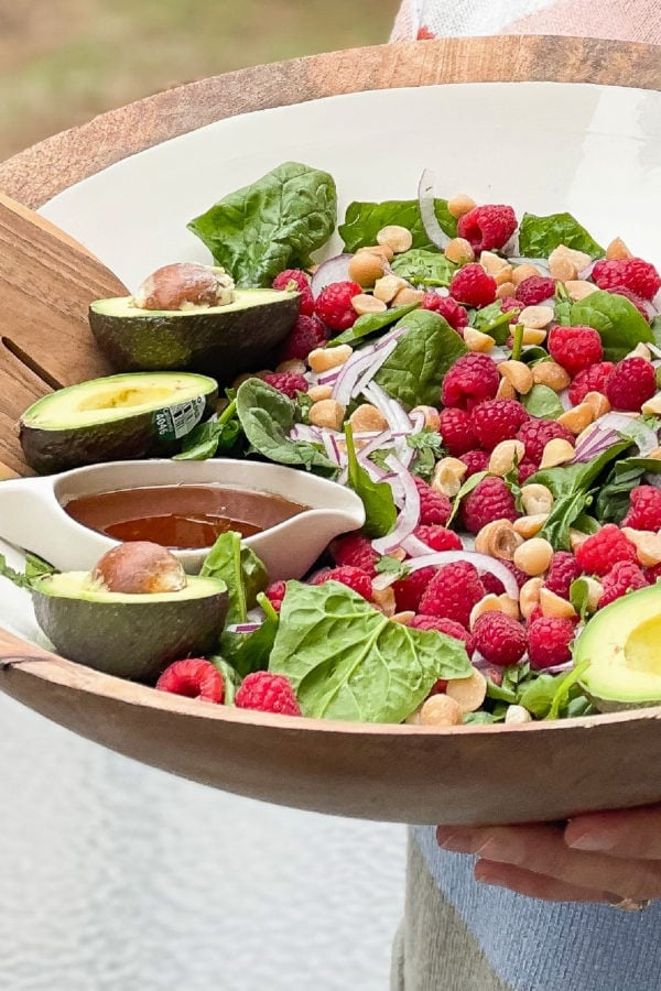 spinach raspberry salad