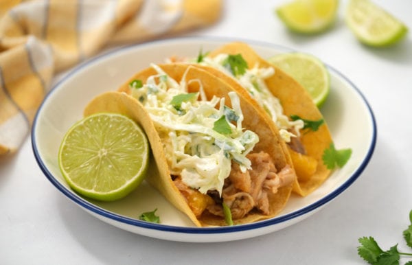 Pineapple Chipotle Chicken Tacos