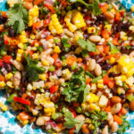 vibrant colors of Texas Caviar Bean Dip