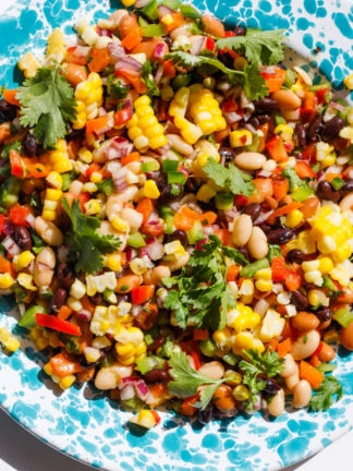 vibrant colors of Texas Caviar Bean Dip