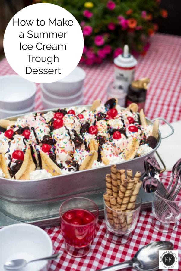 how to make an ice cream trough