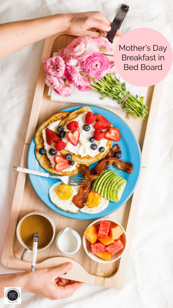 mother's day breakfast board