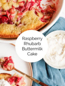 spoonful of Raspberry Rhubarb Buttermilk Cake