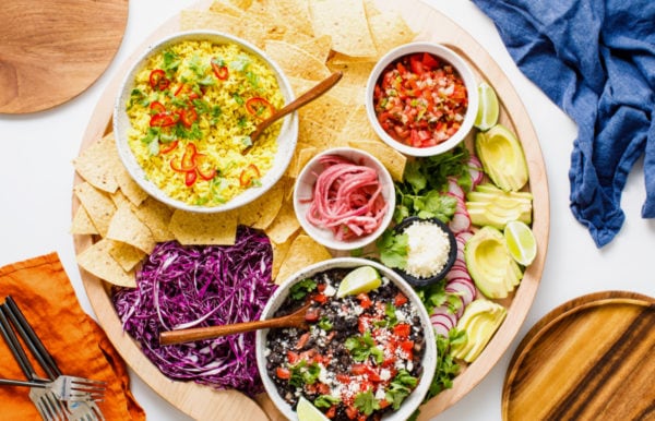 a Vegetarian Burrito Bowl Board