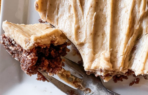 Kahlua Cake with kahlua frosting