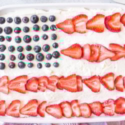 flag sheet cake
