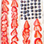 4th july poke cake with fruit