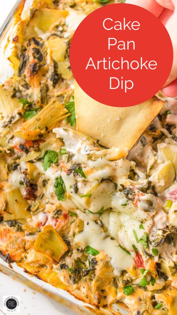 Cake Pan Artichoke Dip