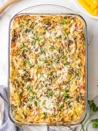 9x13 Cake Pan Artichoke Dip