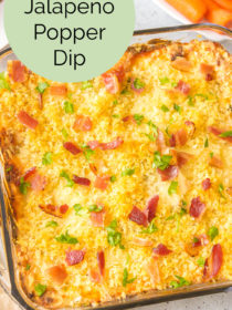 Cake Pan Jalapeno Popper Dip