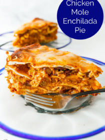 Chicken Mole Enchilada Pie