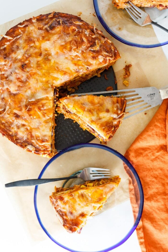 Chicken Enchilada Pie with Mole recipe