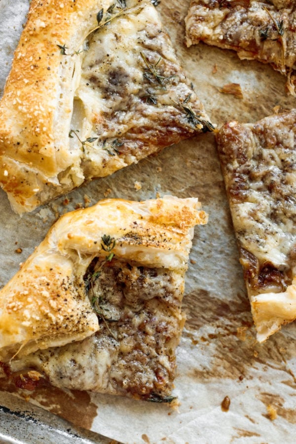 Fig and Gruyere Puff Pastry Tart - Reluctant Entertainer