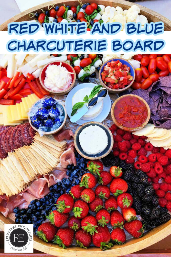 Red White and Blue Charcuterie Board