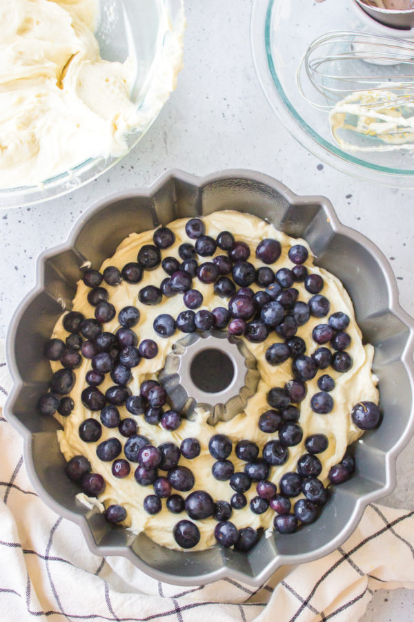 blueberry cake batter