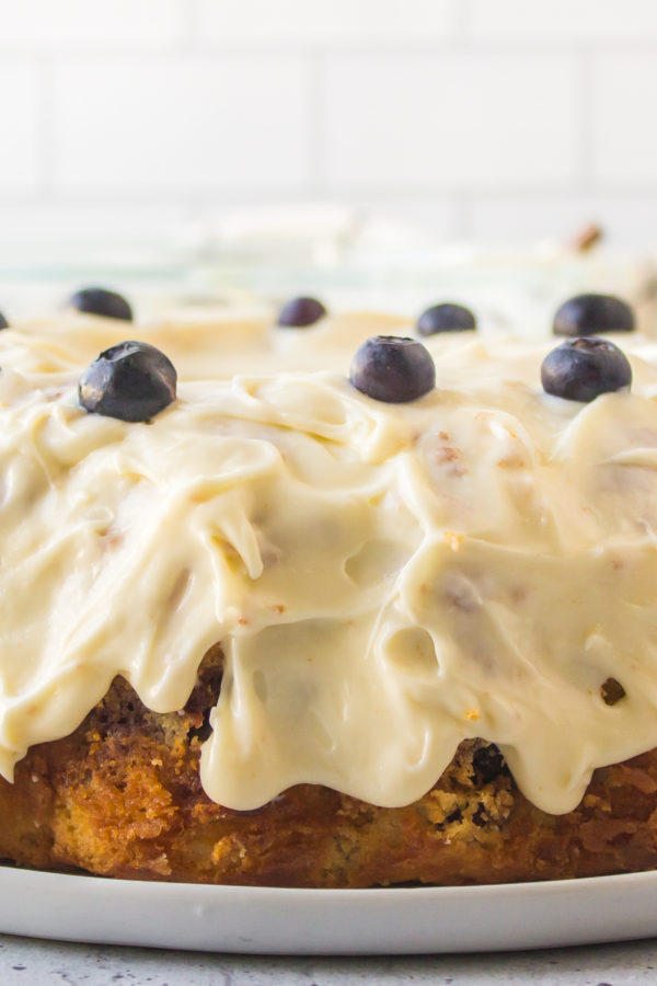 frosted Lemon Blueberry Bundt Cake