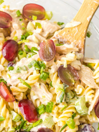 red grapes chicken pasta salad