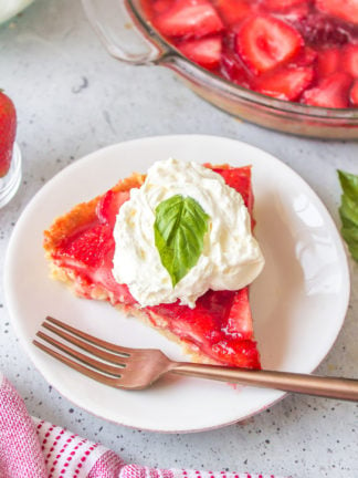 piece of Easy Press Strawberry Pie