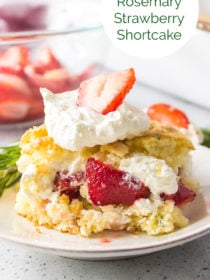 Cake Pan Rosemary Strawberry Shortcake