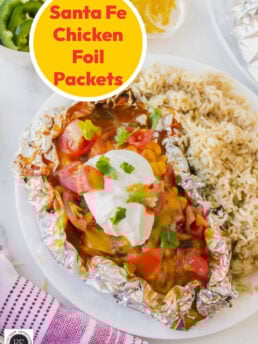 Santa Fe Chicken wrapped inFoil Packets