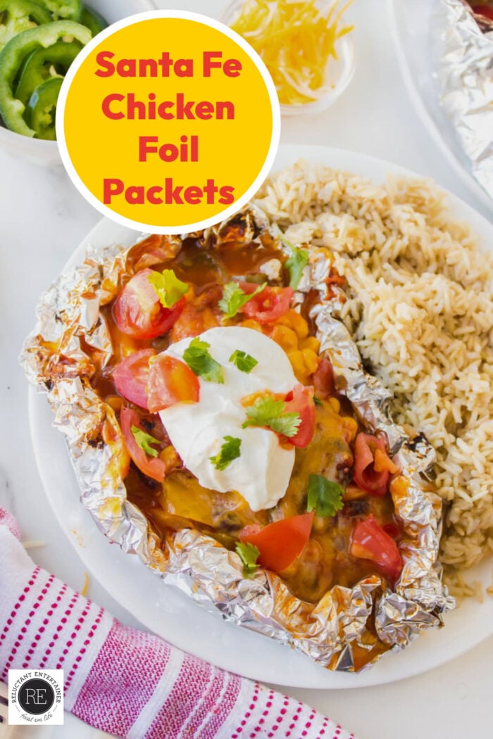Santa Fe Chicken wrapped inFoil Packets