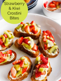 Strawberry Kiwi Crostini Bites recipe