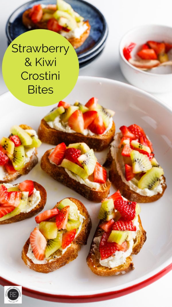 Strawberry Kiwi Crostini Bites recipe