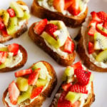 Strawberry Kiwi Crostini Bites