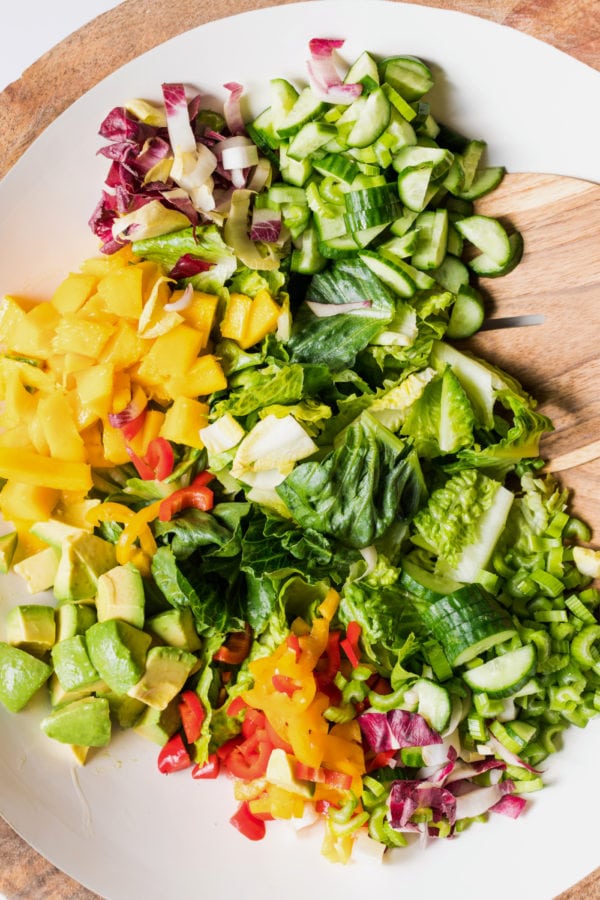 serving a Crunchy Romaine Salad