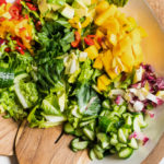Romaine Salad with servers