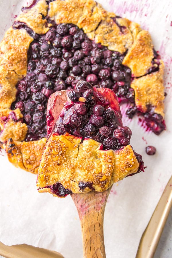 pie shaped serving galette