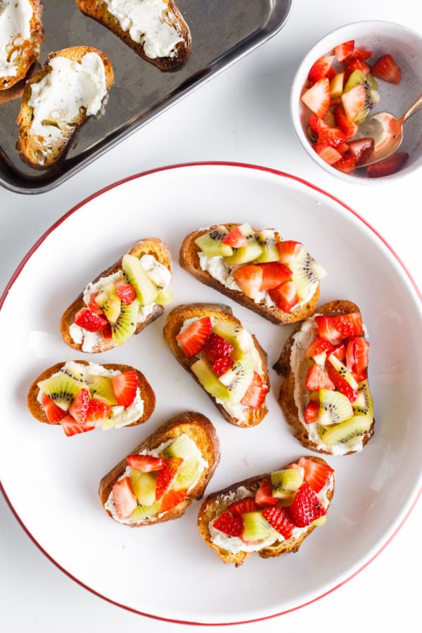 Strawberry Kiwi Crostini