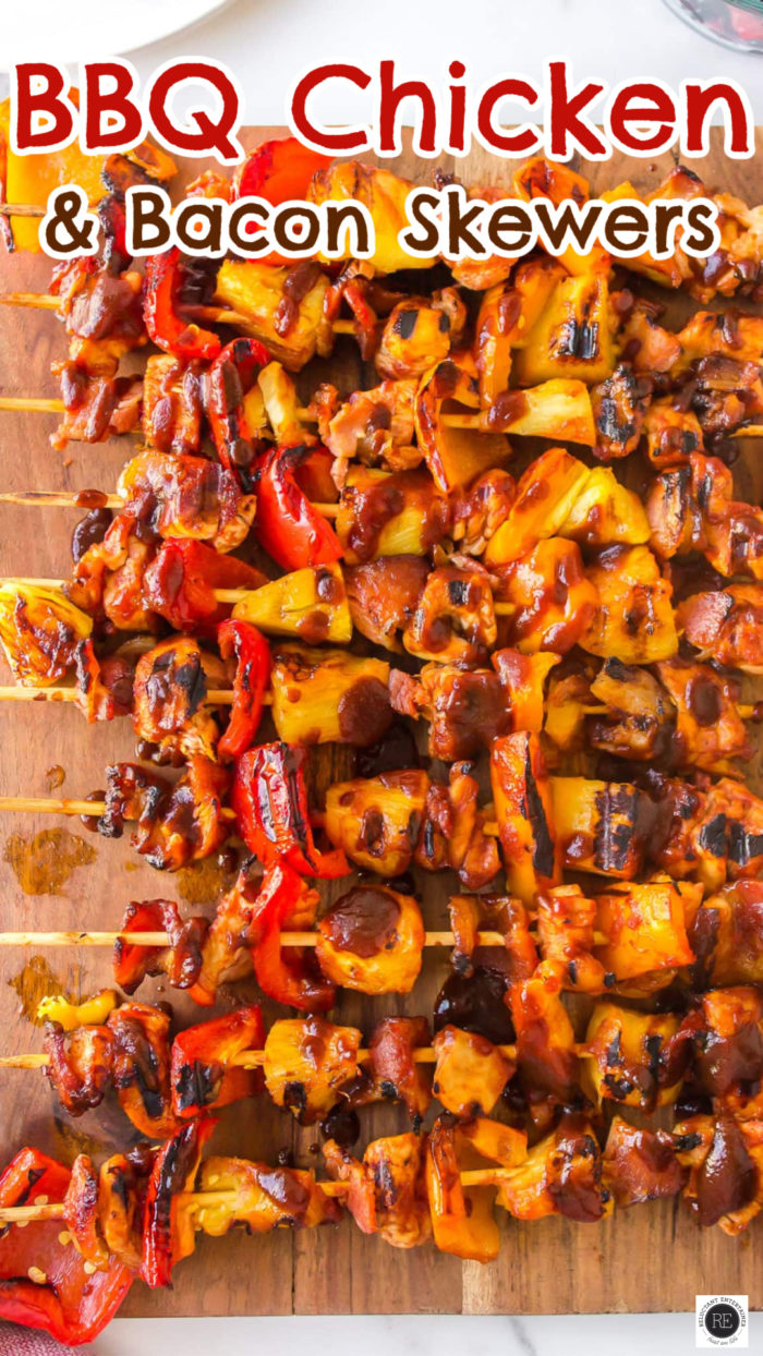 BBQ Chicken Bacon Skewer