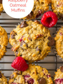 Chocolate Raspberry Oatmeal Muffins