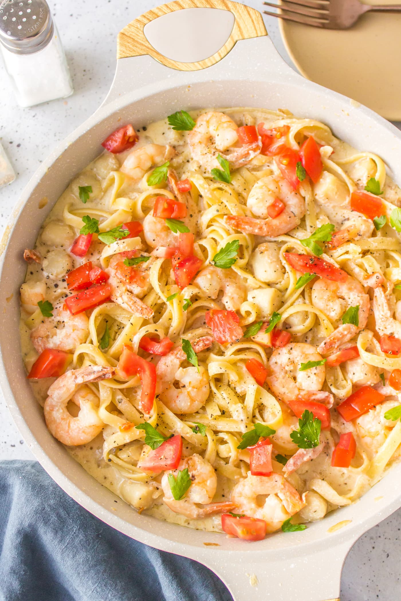 Seafood Fettuccine Alfredo Reluctant