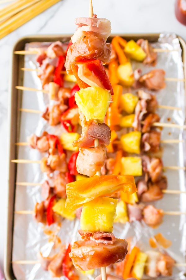 raw chicken kebabs