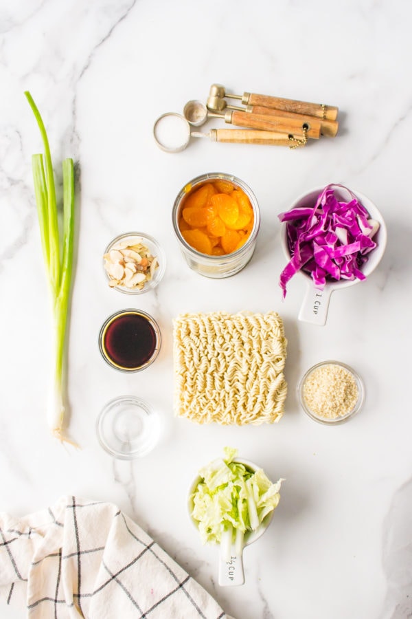 ingredients for best ramen noodle salad