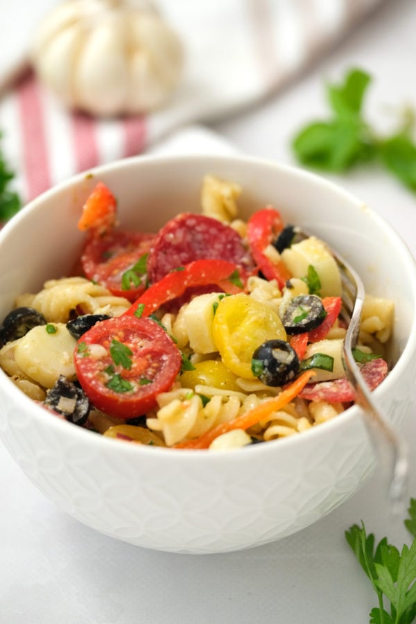 bowl of Best Italian Pasta Salad