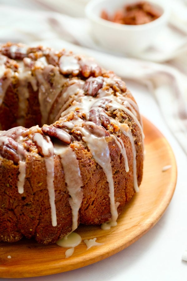 maple and pecan pull apart bread