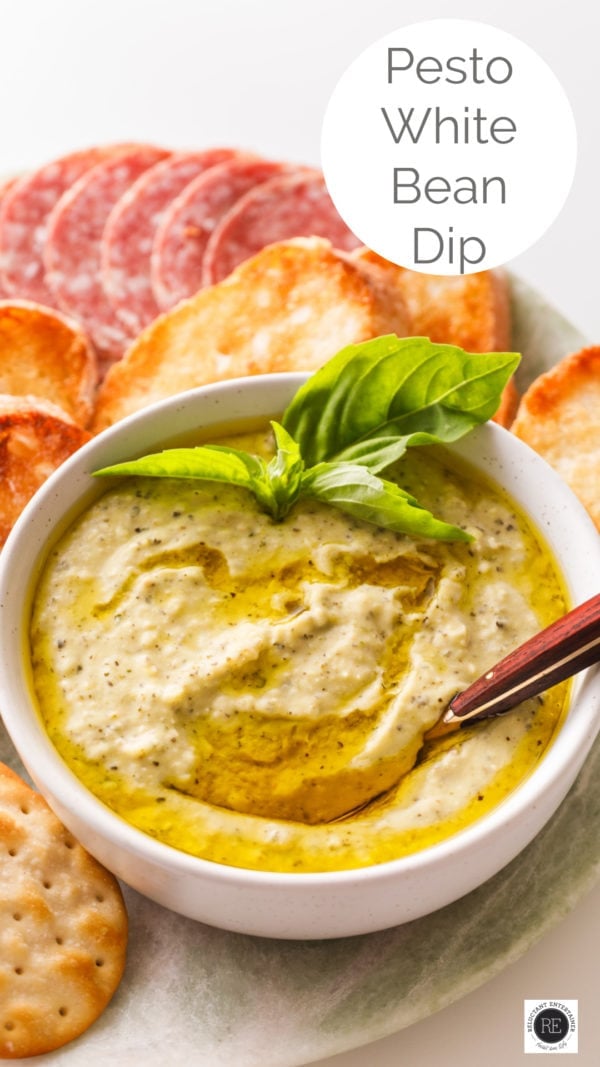 appetizer: Pesto White Bean Dip