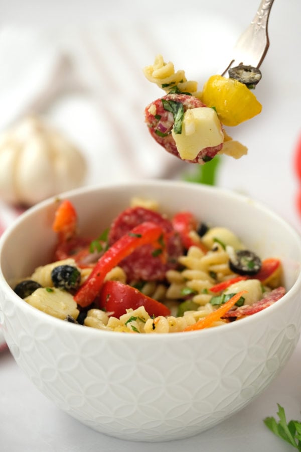 bite of Best Italian Pasta Salad