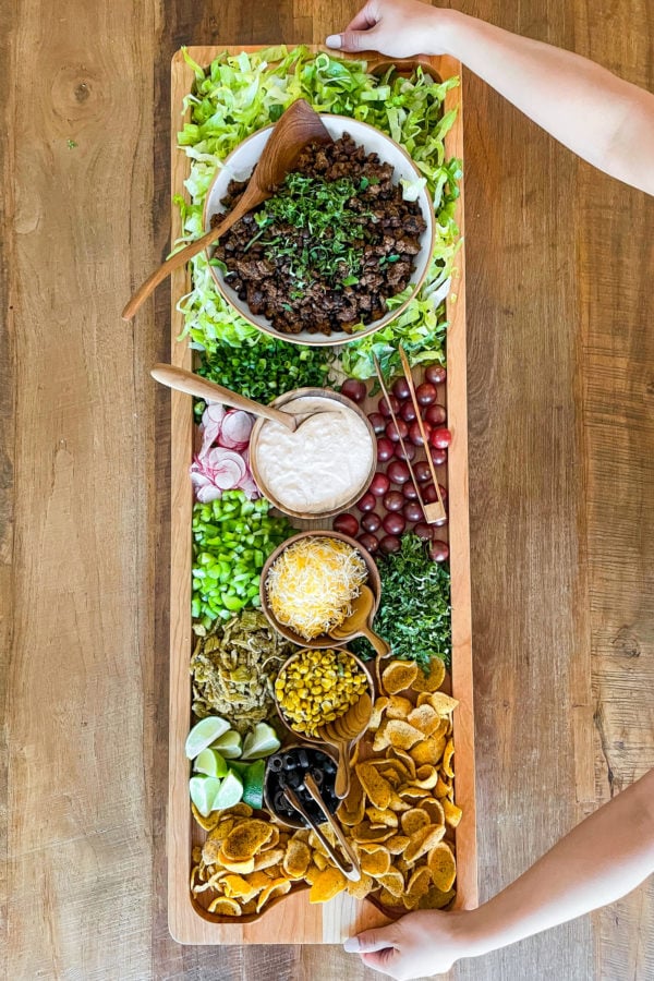 ingredients Taco Salad Board