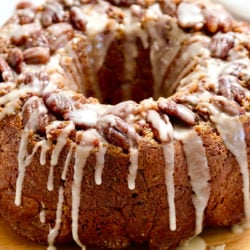 maple pull apart bread with drizzle