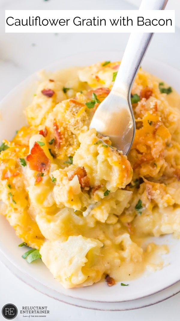 cauliflower bacon gratin