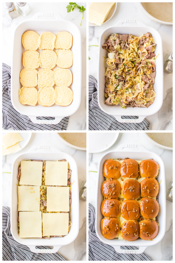 how to make Cake Pan French Dip Sliders