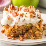 apple cake with pecans